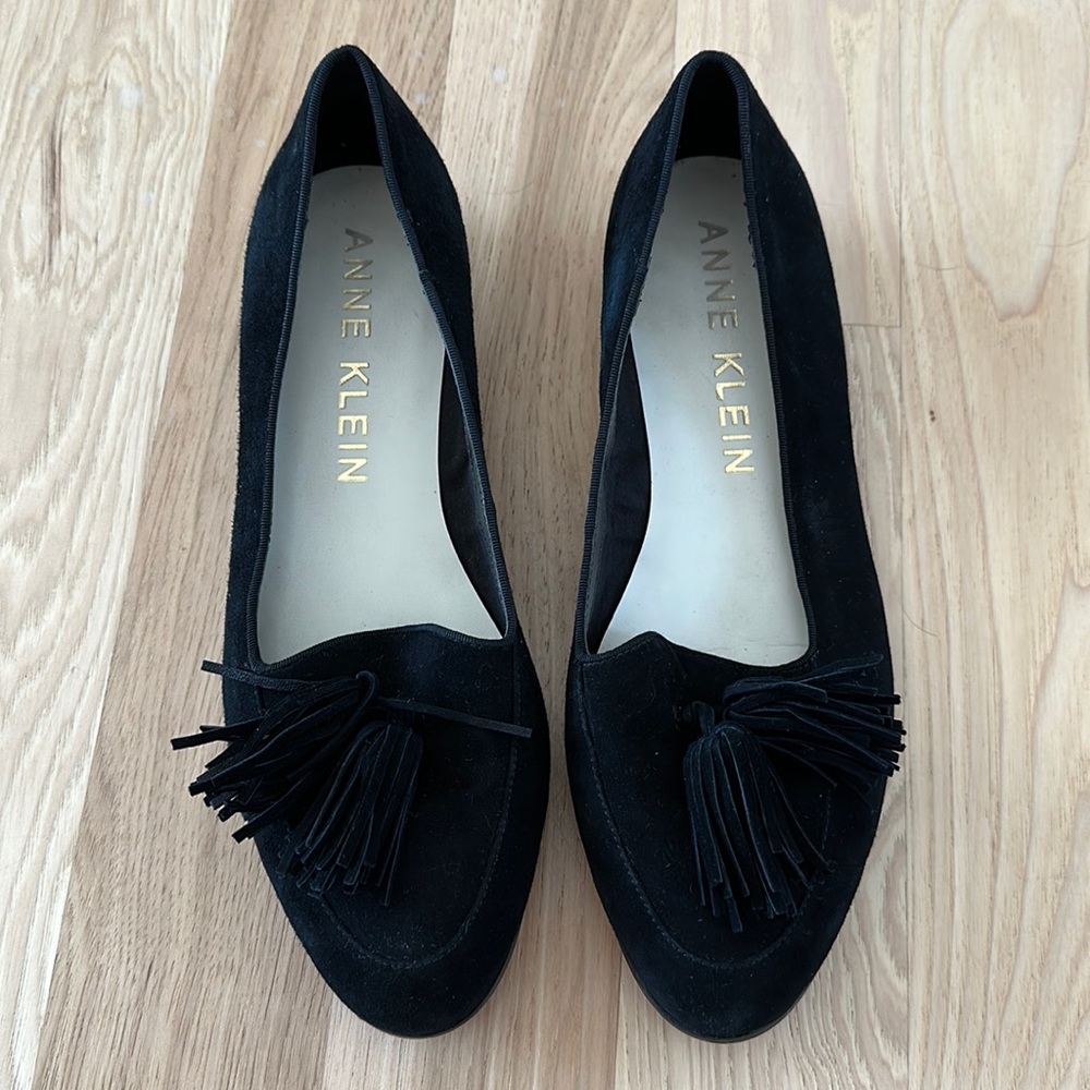 Anne Klein Black Flats
